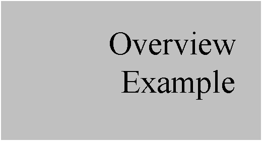 Text Box: Overview
Example
