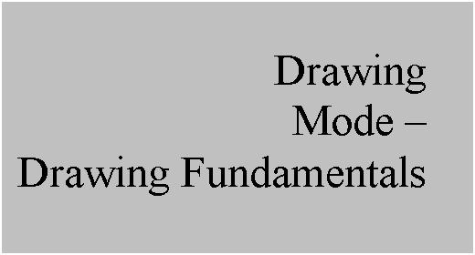Text Box: Drawing
Mode – 
Drawing Fundamentals
