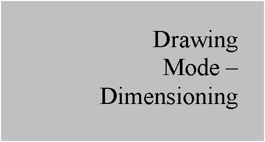 Text Box: Drawing
Mode – 
Dimensioning

